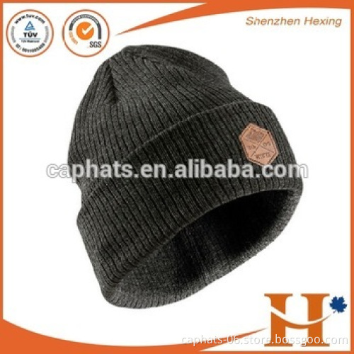 Factory wholesale winter warm beanie hats with customized logo